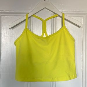 Beyond Yoga lemon glow 🍋 space dye slim racer back cropped tank